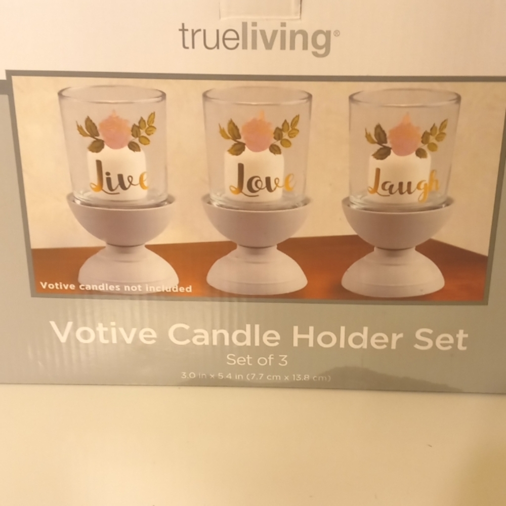 Glass Candle Holder